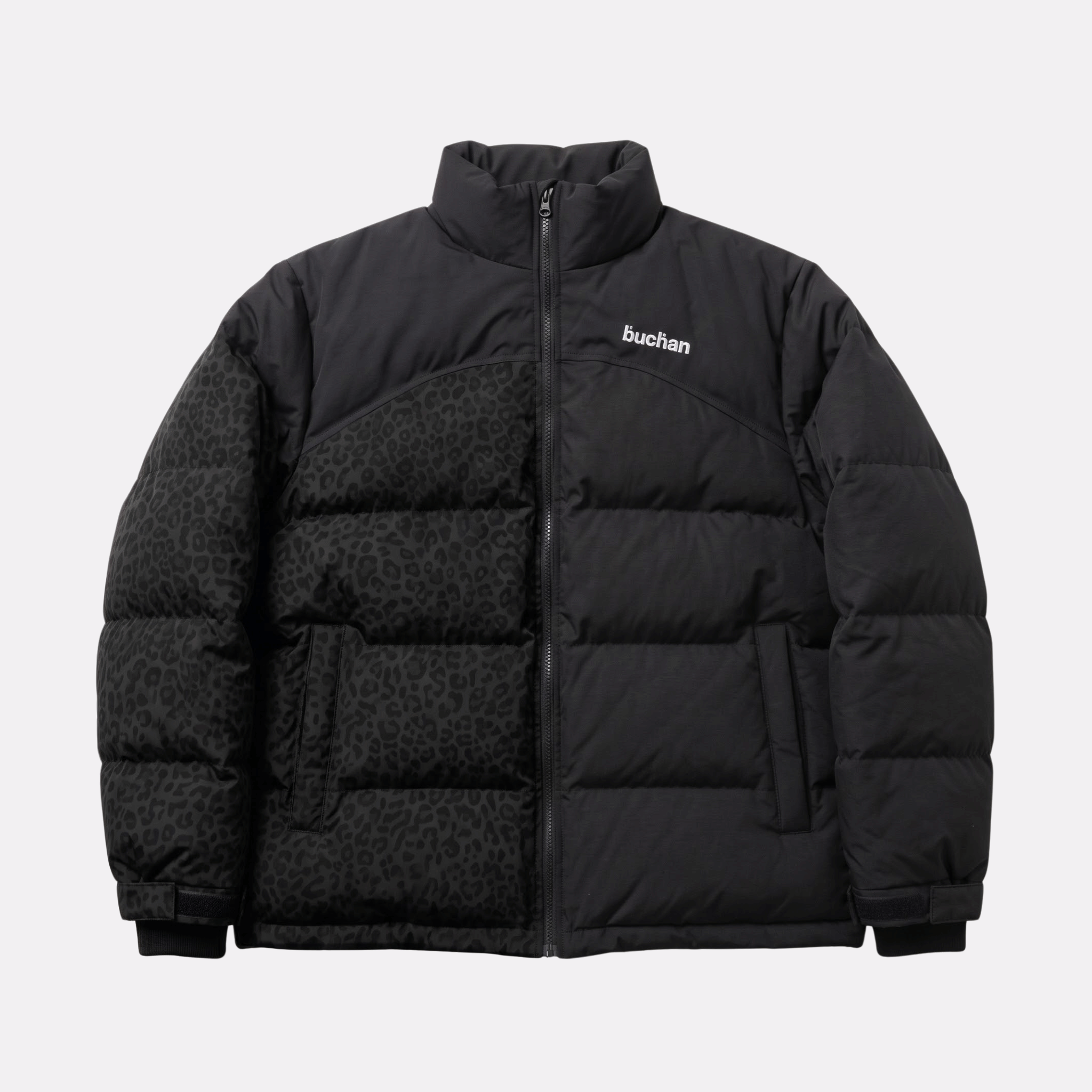 Water Reactive Cheetah Puffer in Black