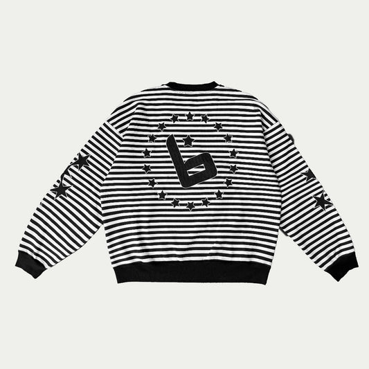 Star Striped Crewneck