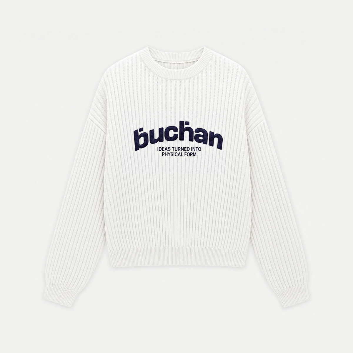 Ribbed Knit in White