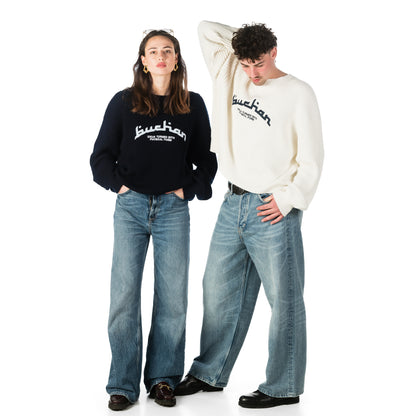 Rib Stitch Knit - Navy