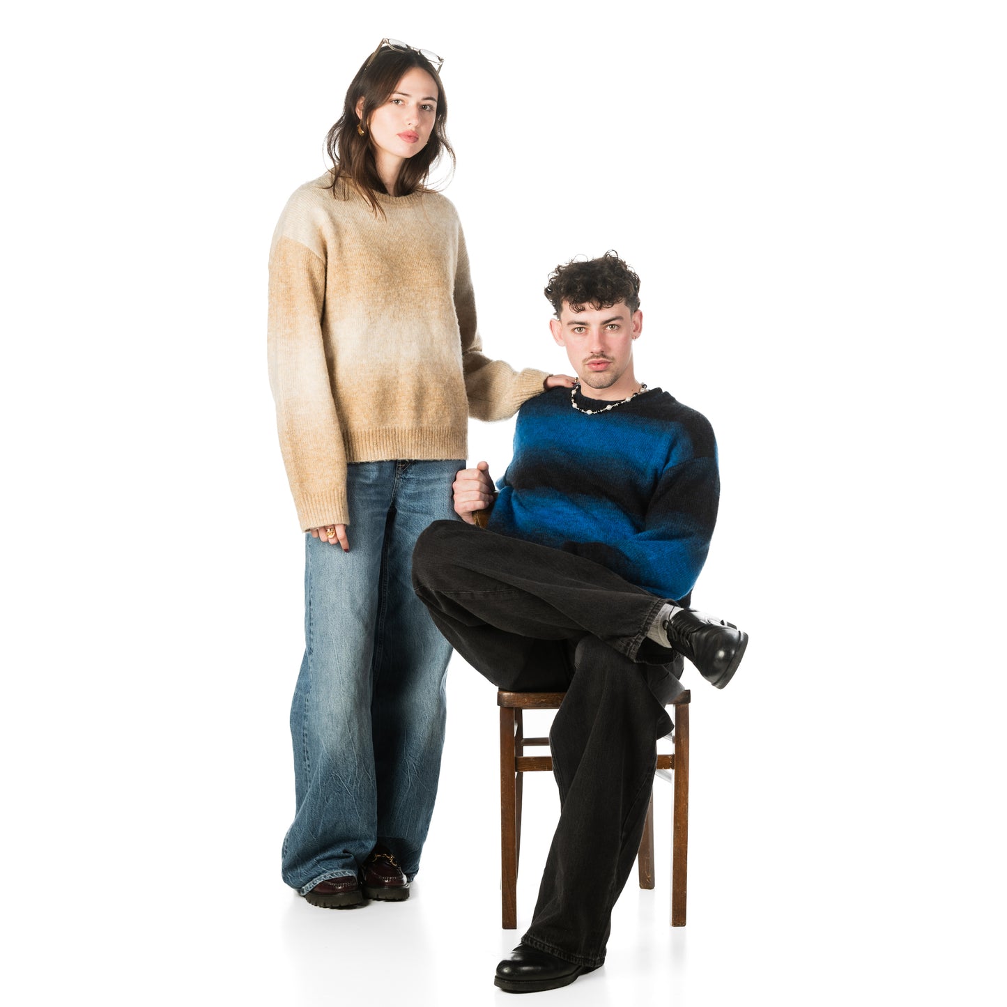 Gradient Knit - Blue