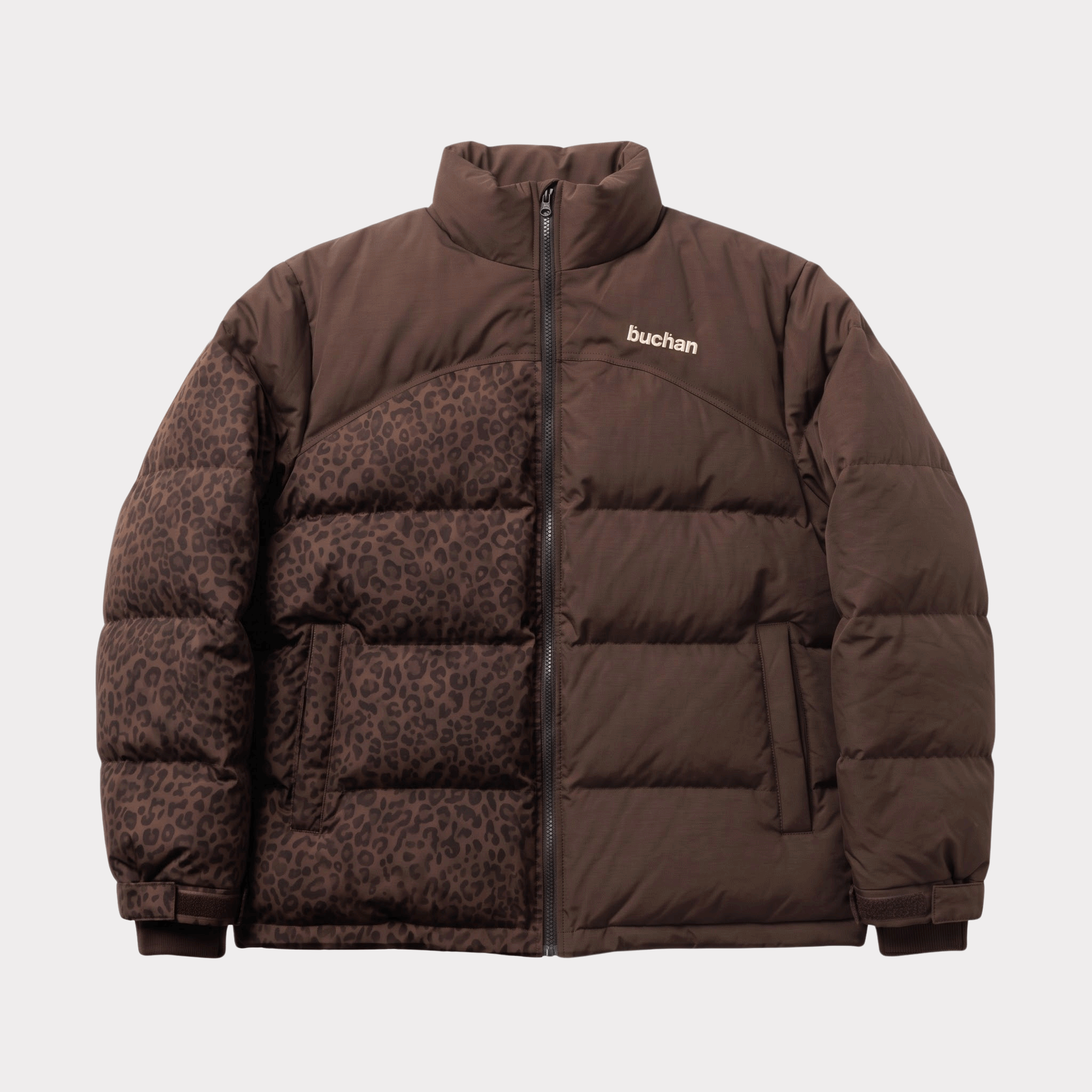 Water Reactive Cheetah Puffer in Brown
