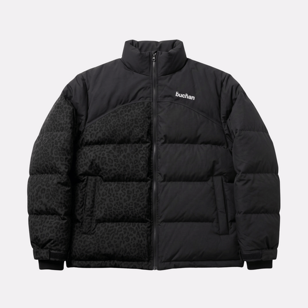 Water Reactive Cheetah Puffer in Black