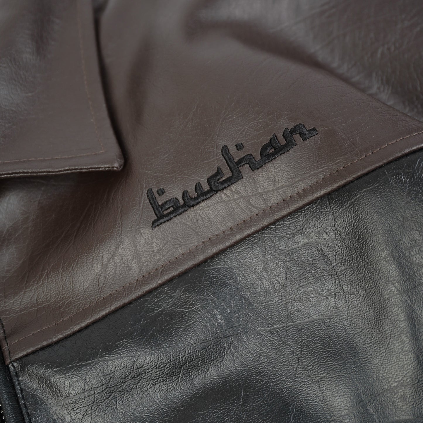 Leather Jacket - Black/Brown