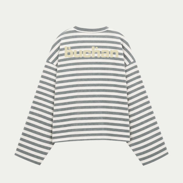 Striped Longsleeve in Turquoise