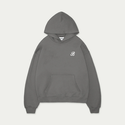 New B Hoodie - Dark Grey