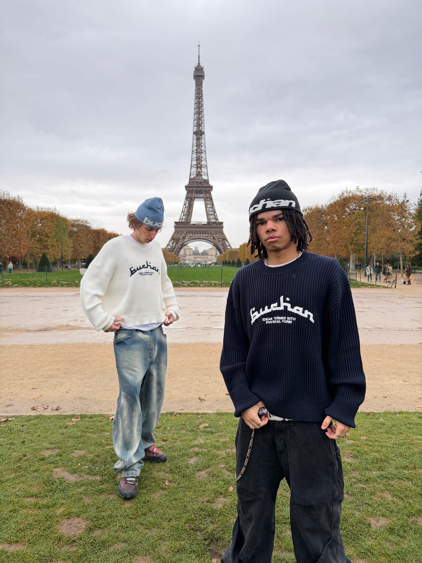 Rib Stitch Knit - Navy