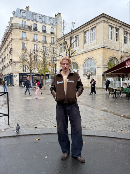 Varsity Wind Jacket - Brown