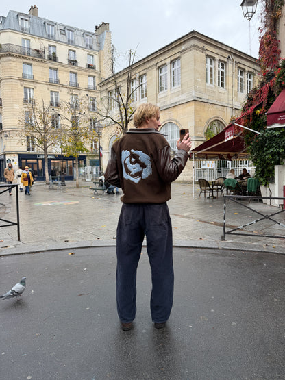 Varsity Wind Jacket - Brown