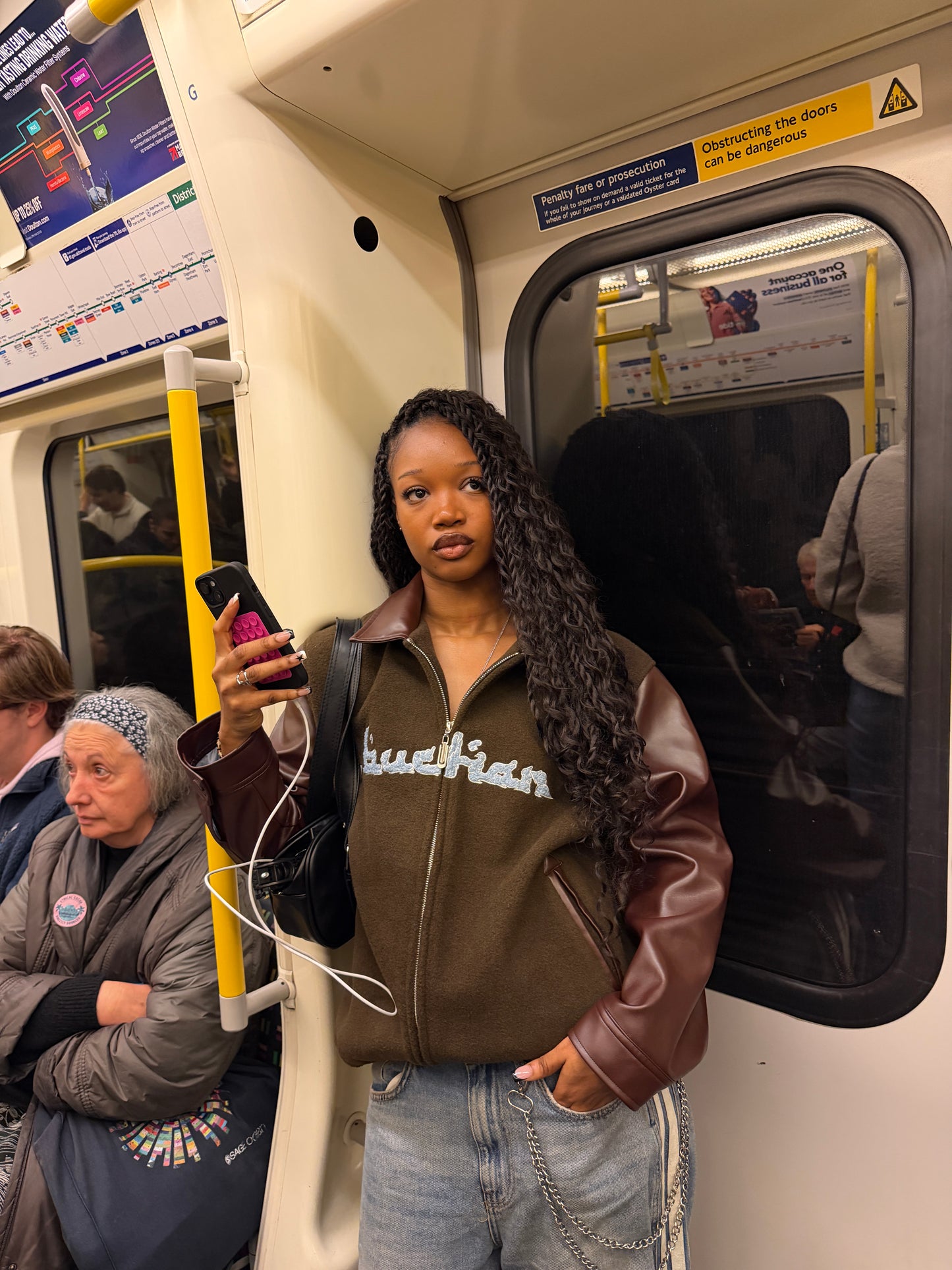 Varsity Wind Jacket - Brown