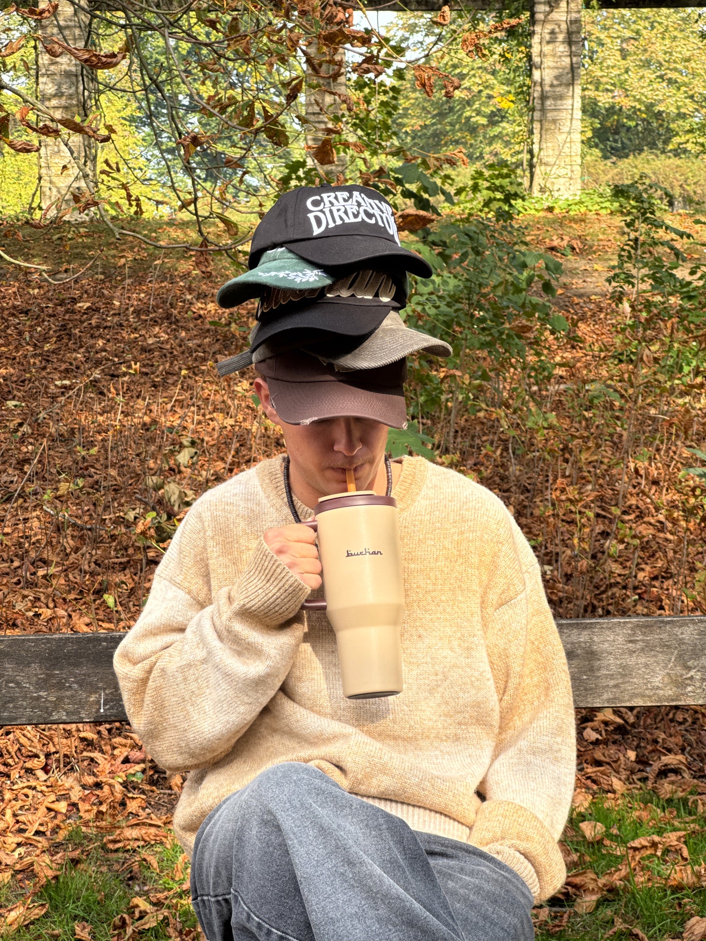 Distressed Cap - Brown