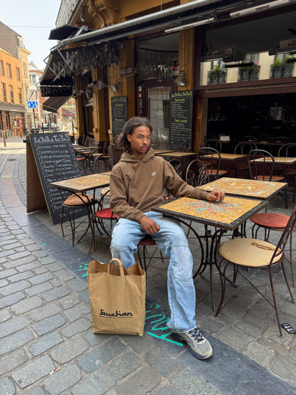 New B Hoodie - Brown