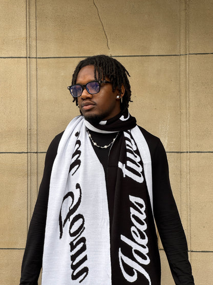 Quote Scarf - Black