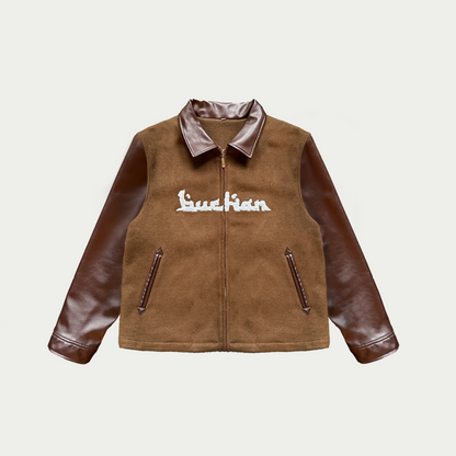 Varsity Wind Jacket - Brown