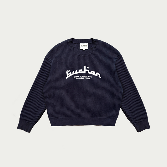 Rib Stitch Knit - Navy