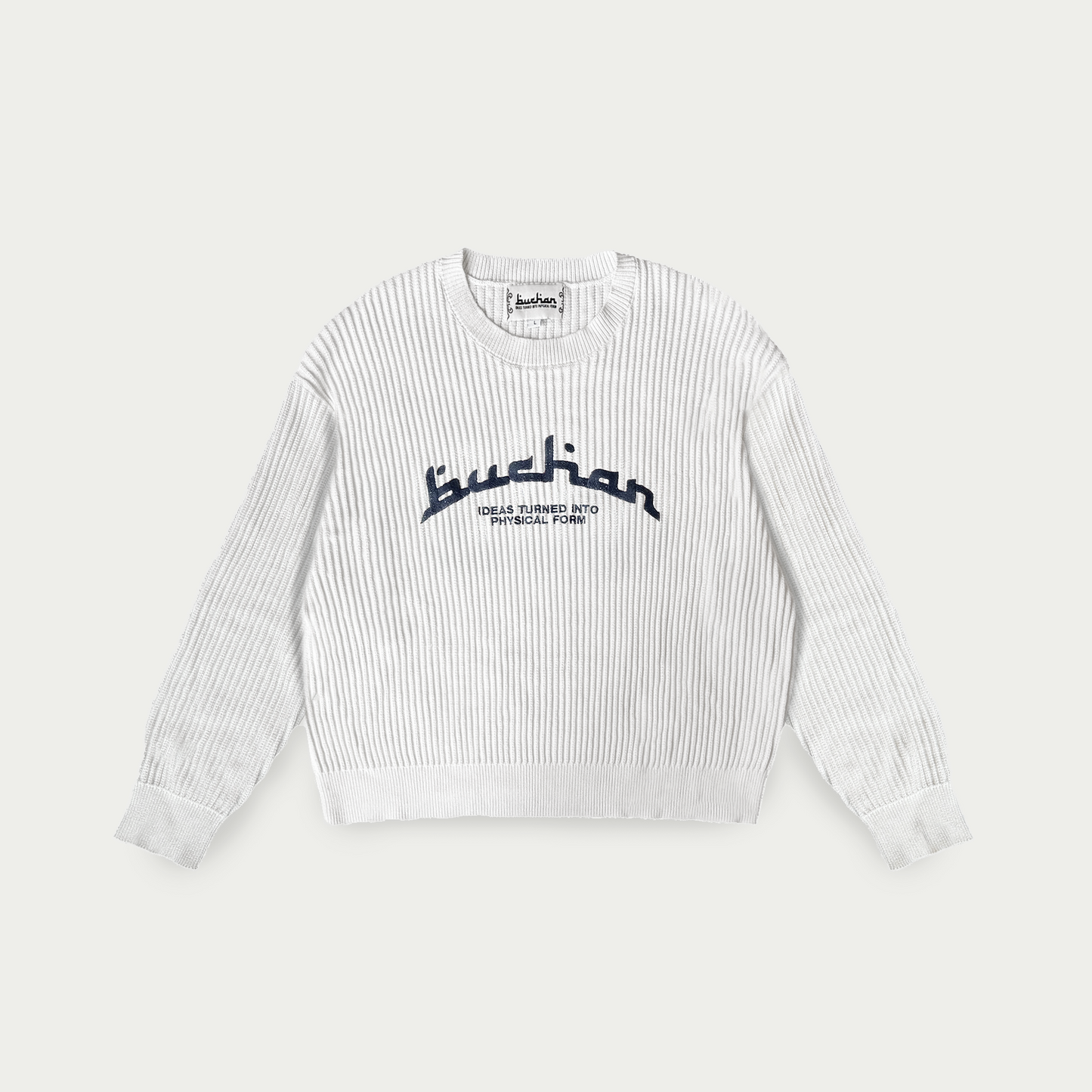 Rib Stitch Knit - White