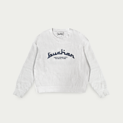 Rib Stitch Knit - White