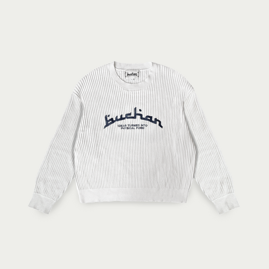Rib Stitch Knit - White