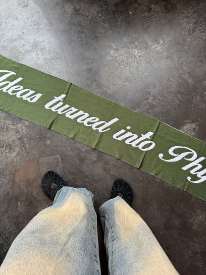Quote Scarf - Green