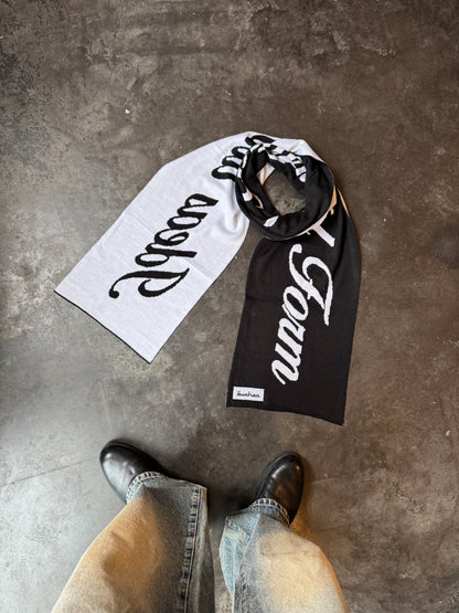 Quote Scarf - Black