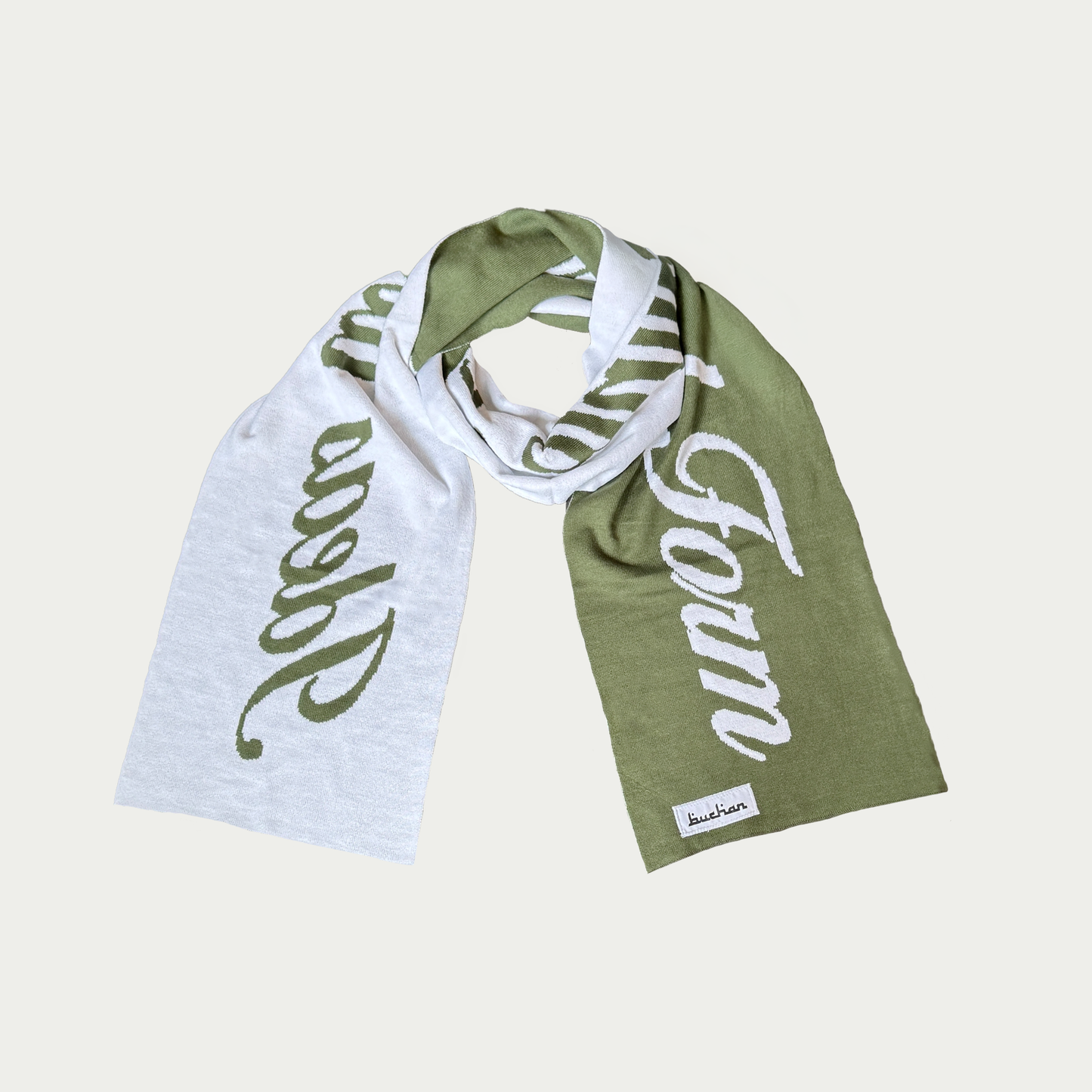 Quote Scarf - Green