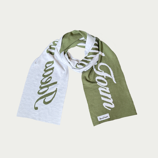 Quote Scarf - Green