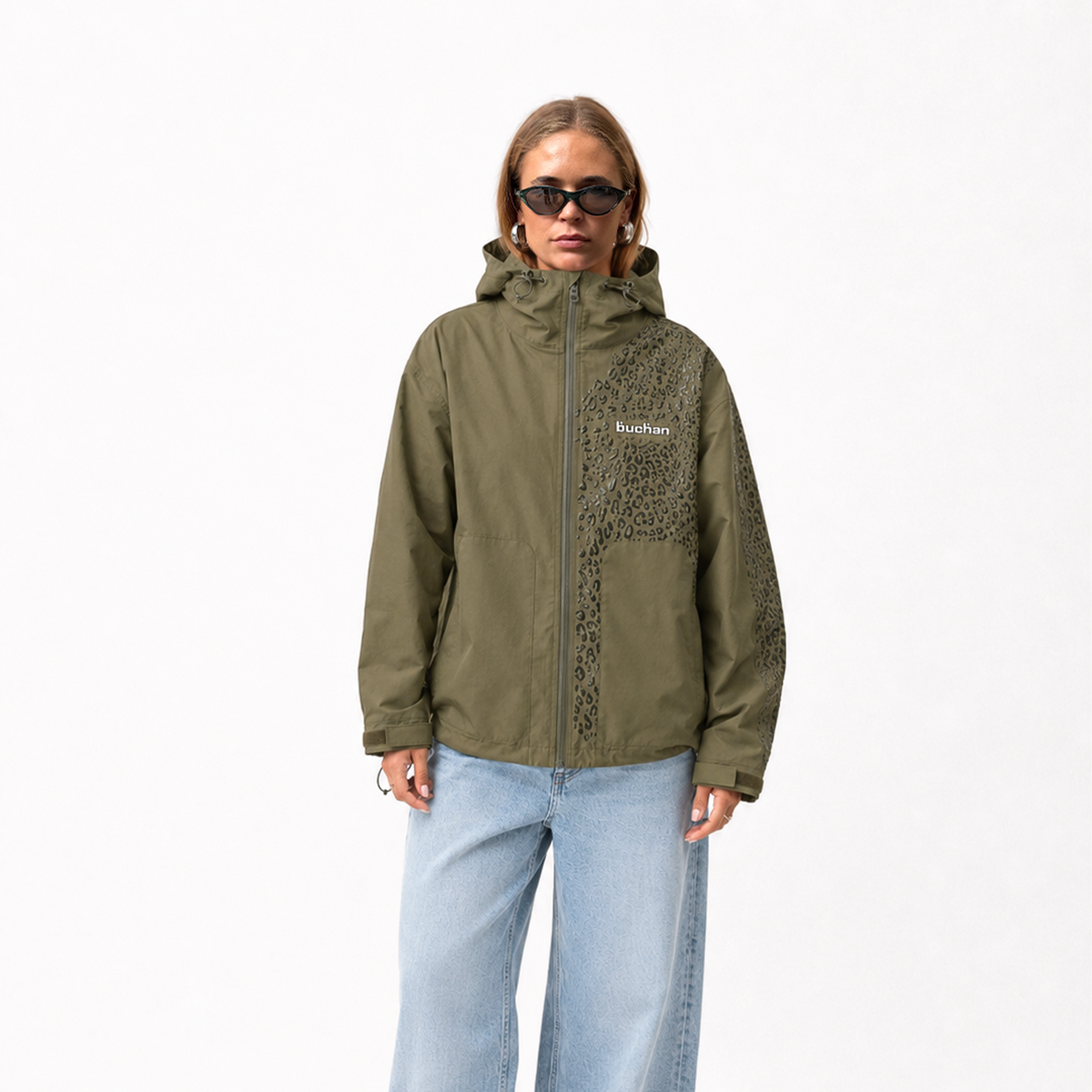 Water Reactive Cheetah Rain Jacket - Black – Buchan