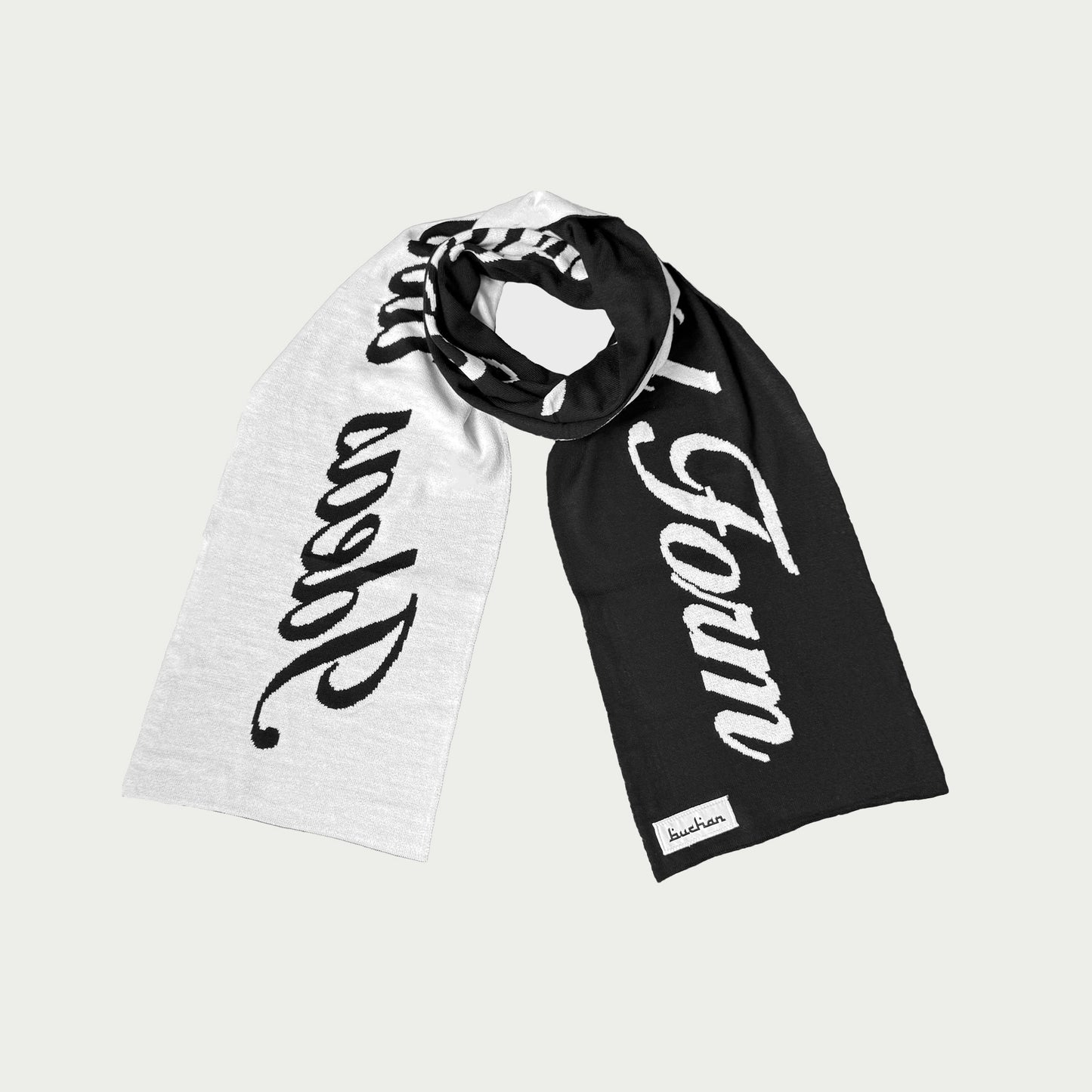 Quote Scarf - Black
