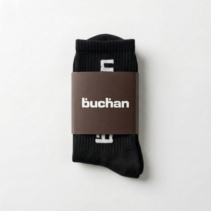 Buchan Big Logo Socks - Black