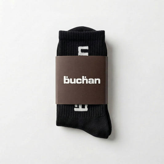 Buchan Big Logo Socks - Black