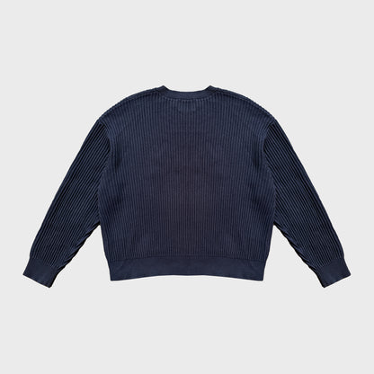 Rib Stitch Knit - Navy