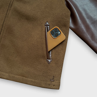 Varsity Wind Jacket - Brown