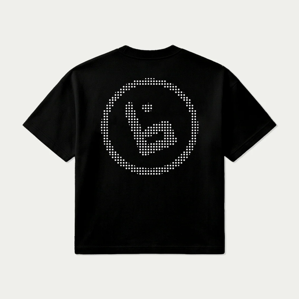Dotted T-shirt in Black