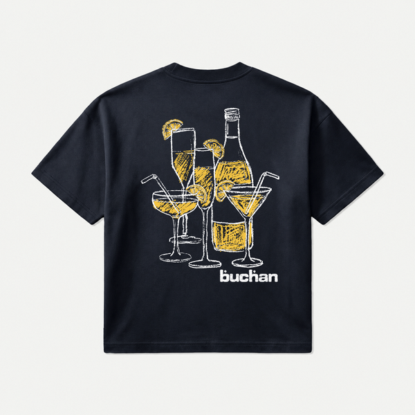 Buchan Lemonade T-Shirt in Navy