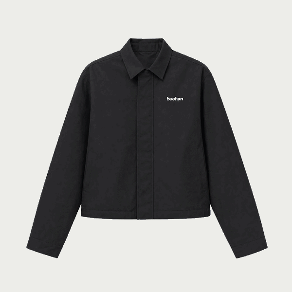 Water Reactive Croco Jacket - Black