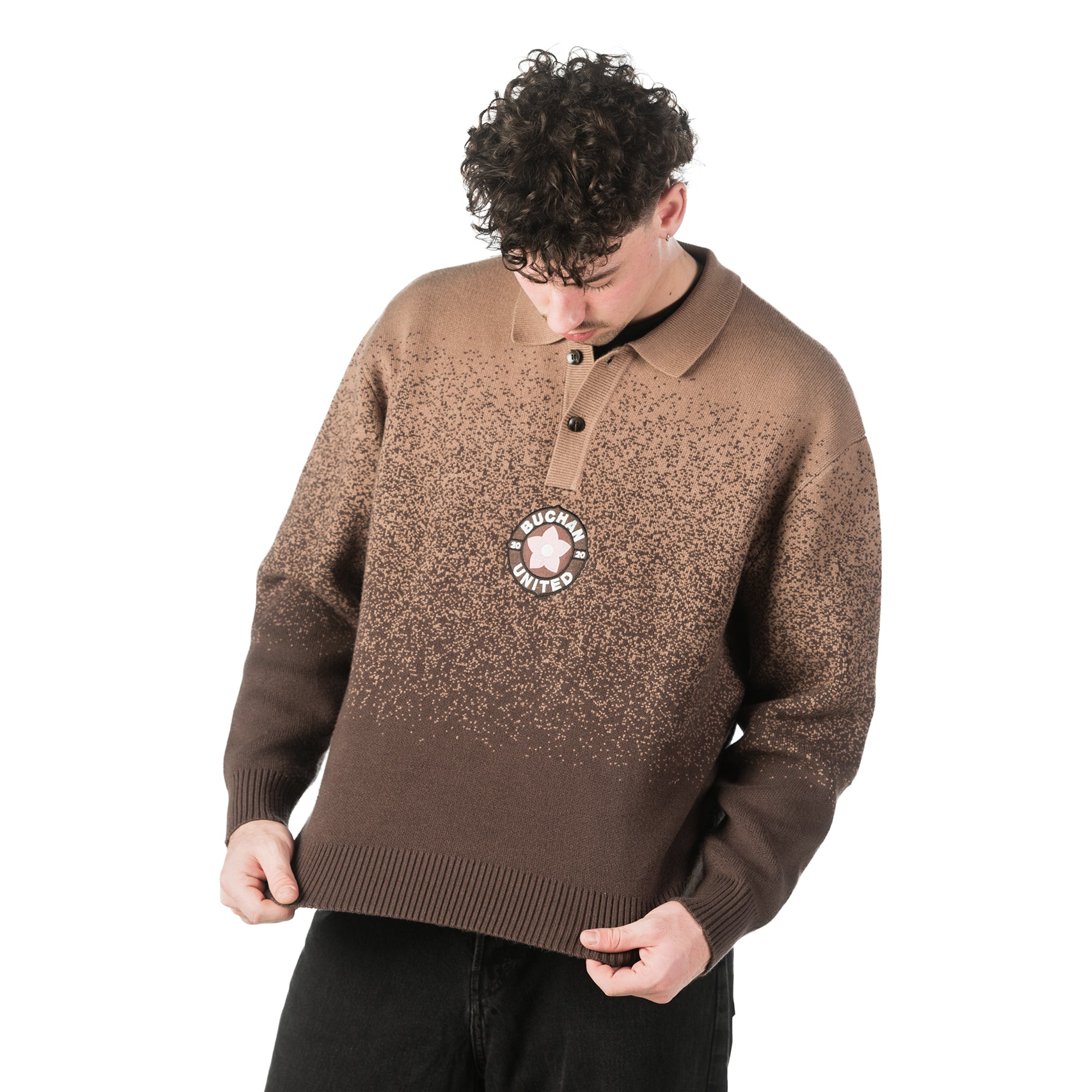 United Polo Knit - Brown – Buchan