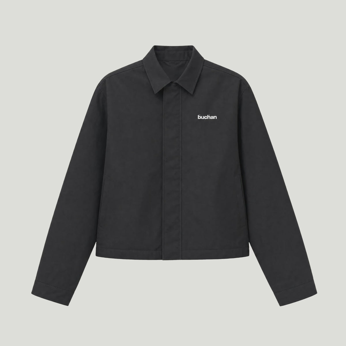 Water Reactive Croco Jacket in Black