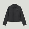 Water Reactive Croco Jacket in Black