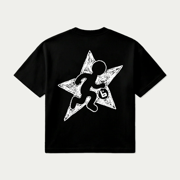 Star Robber T-shirt in Black