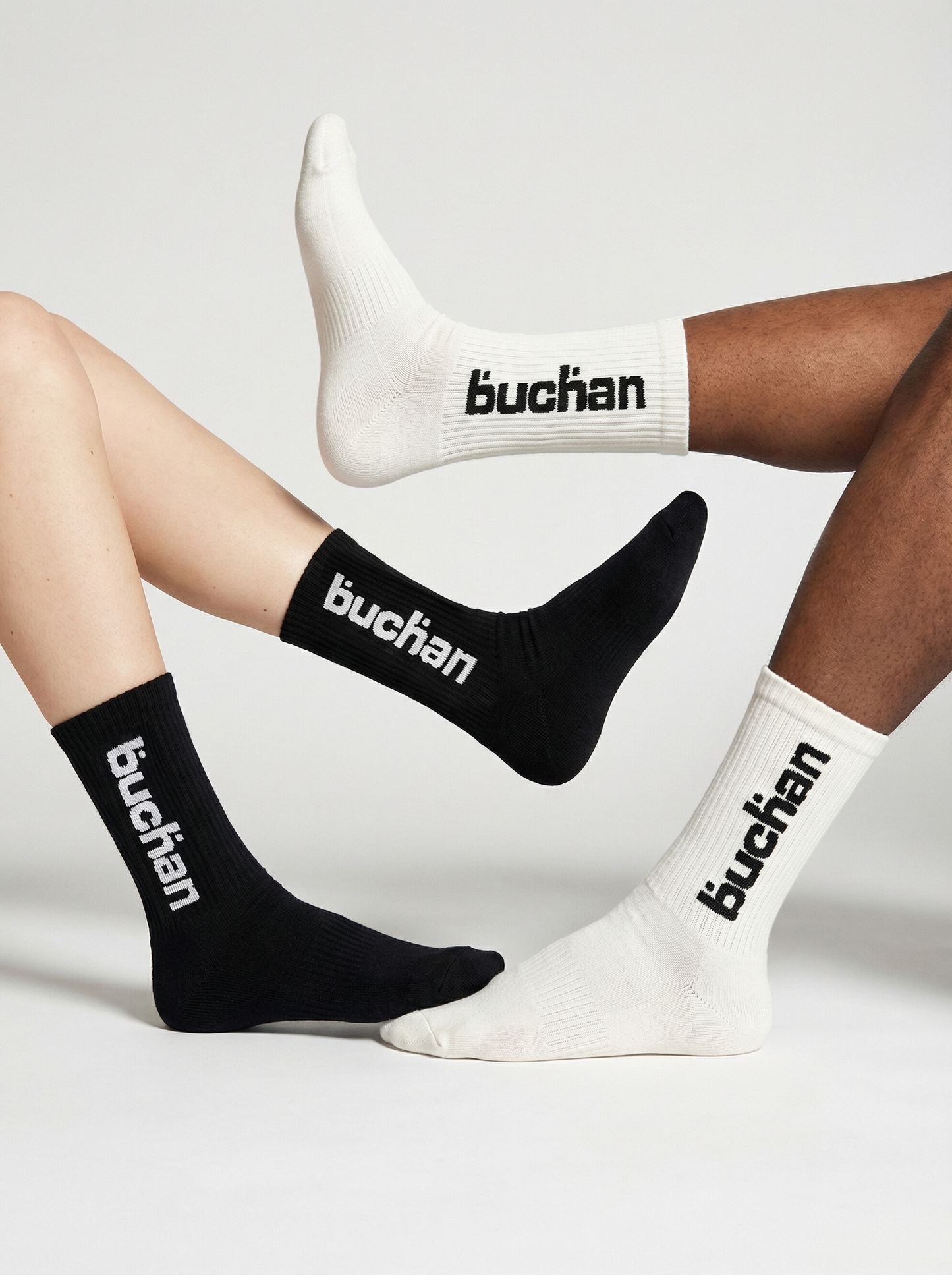 Buchan Big Logo Socks - White