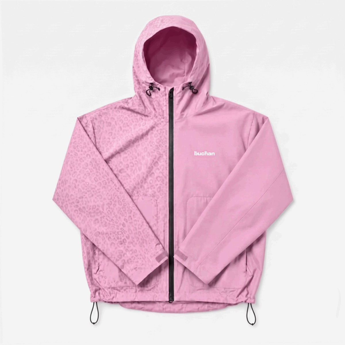 Water Reactive Cheetah Rain Jacket in Pink