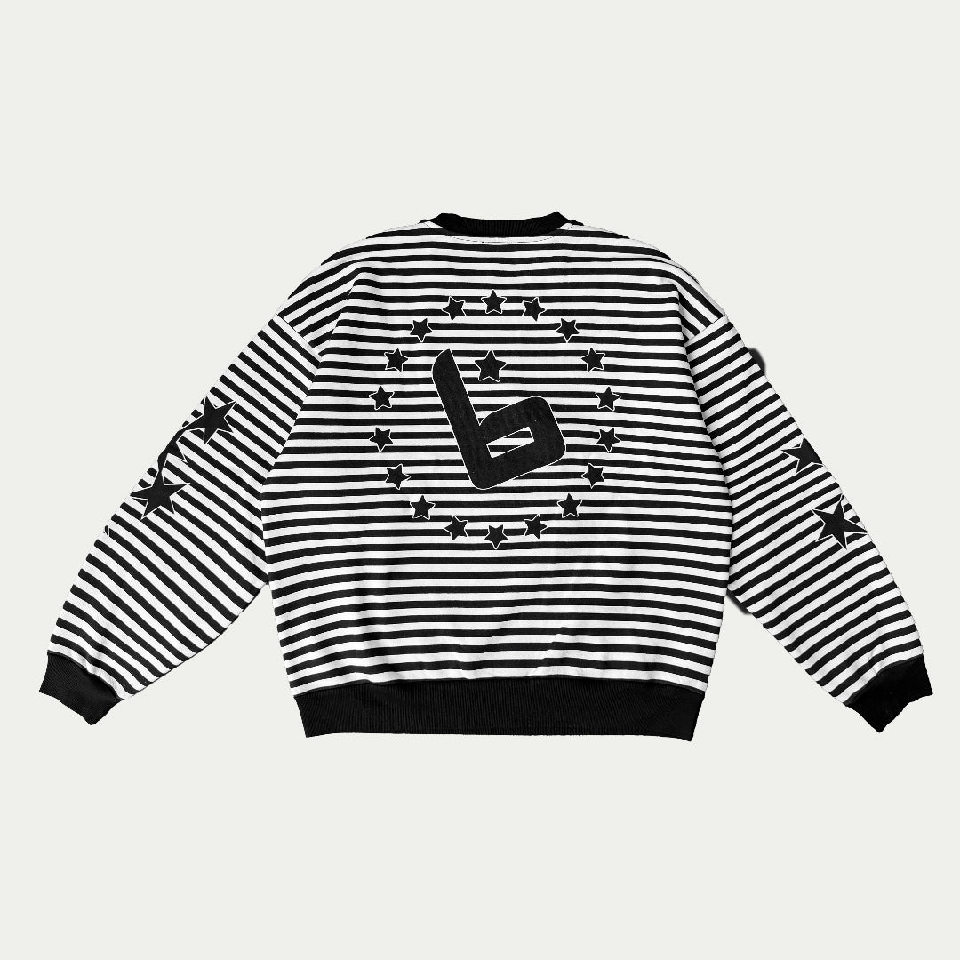 Star Striped Crewneck