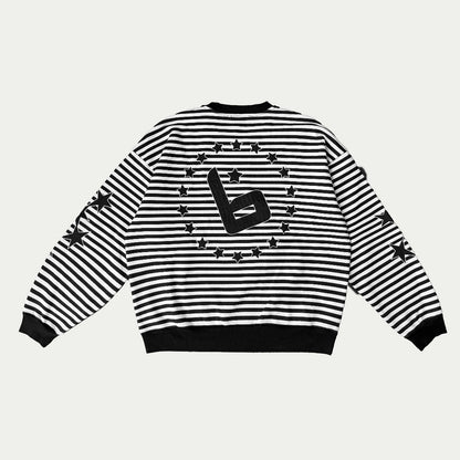 Star Striped Crewneck