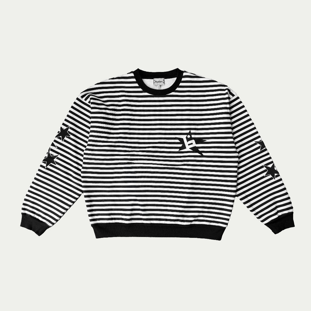 Star Striped Crewneck