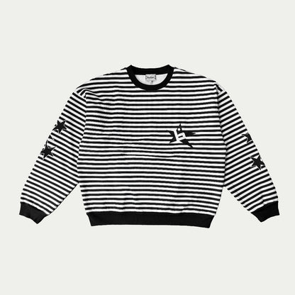 Star Striped Crewneck