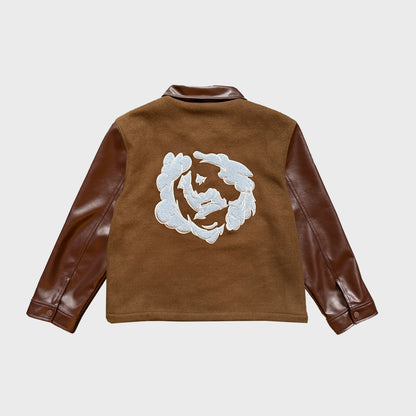 Varsity Wind Jacket - Brown