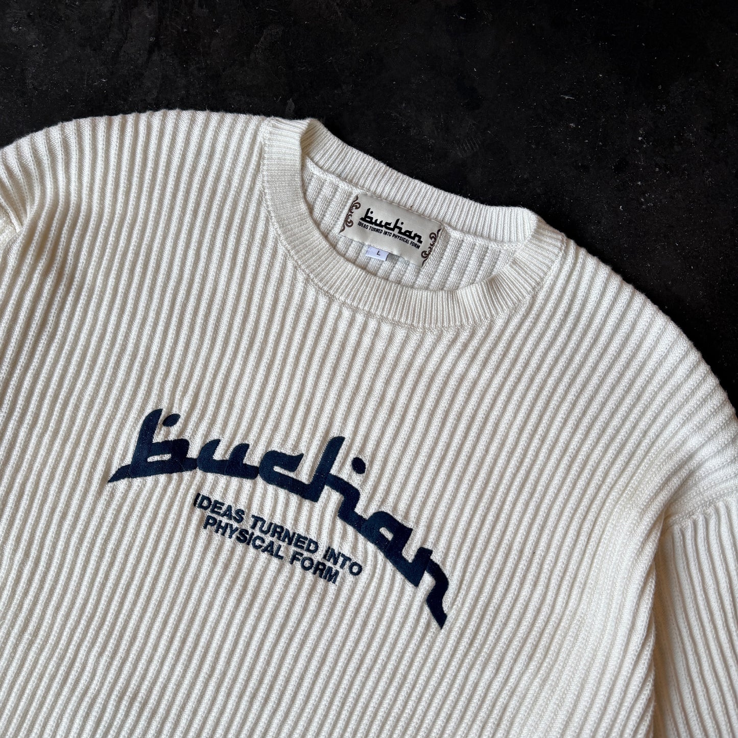 Rib Stitch Knit - White