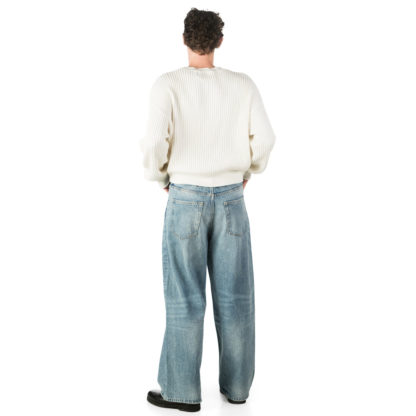 Rib Stitch Knit - White