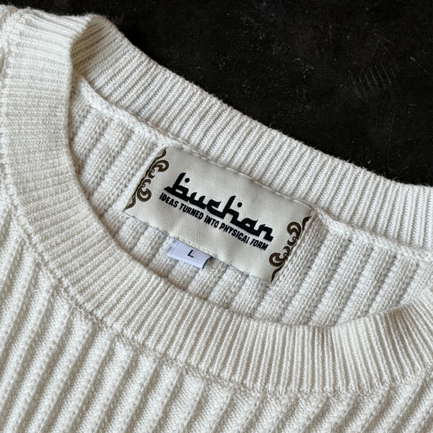 Rib Stitch Knit - White
