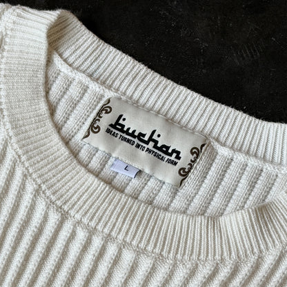 Rib Stitch Knit - White